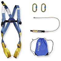 Irudek 100908300001 Sistema Kit APENINOS | Arnés anticaidas + 2xMosquetones de Acero + absorbedor + Bolsa Nylon